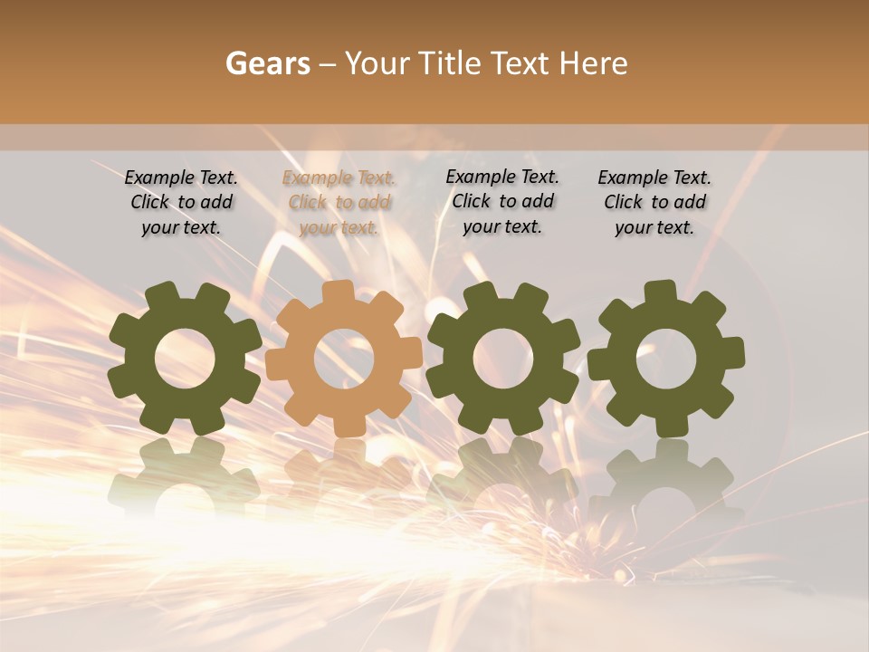Blade Wheel Die PowerPoint Template