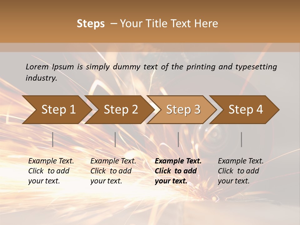 Blade Wheel Die PowerPoint Template
