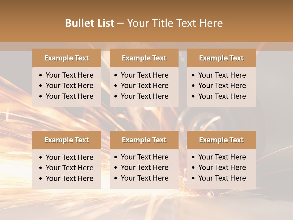 Blade Wheel Die PowerPoint Template