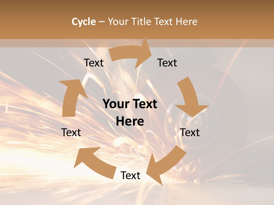 Blade Wheel Die PowerPoint Template