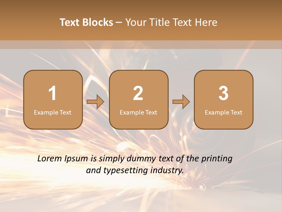 Blade Wheel Die PowerPoint Template