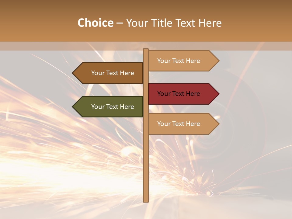 Blade Wheel Die PowerPoint Template