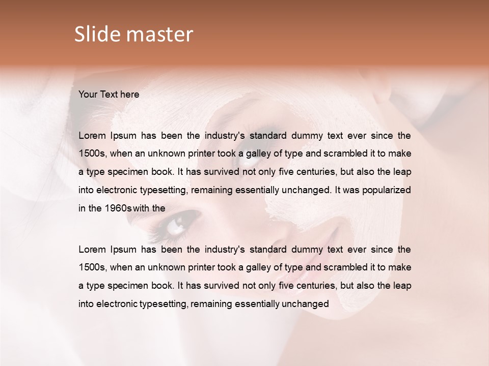 Sensuality Therapeutic Beautician PowerPoint Template