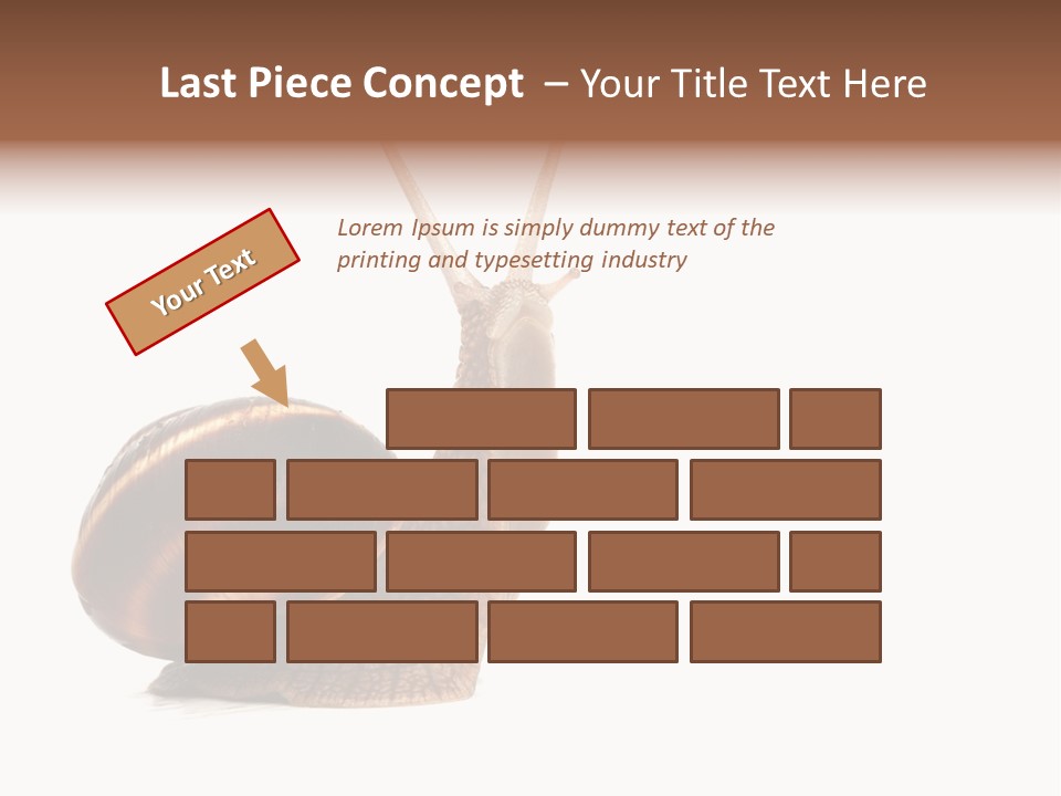 Cute Looking Snail PowerPoint Template