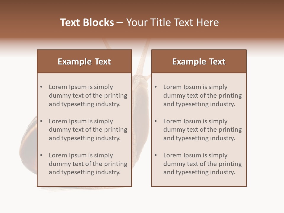 Cute Looking Snail PowerPoint Template