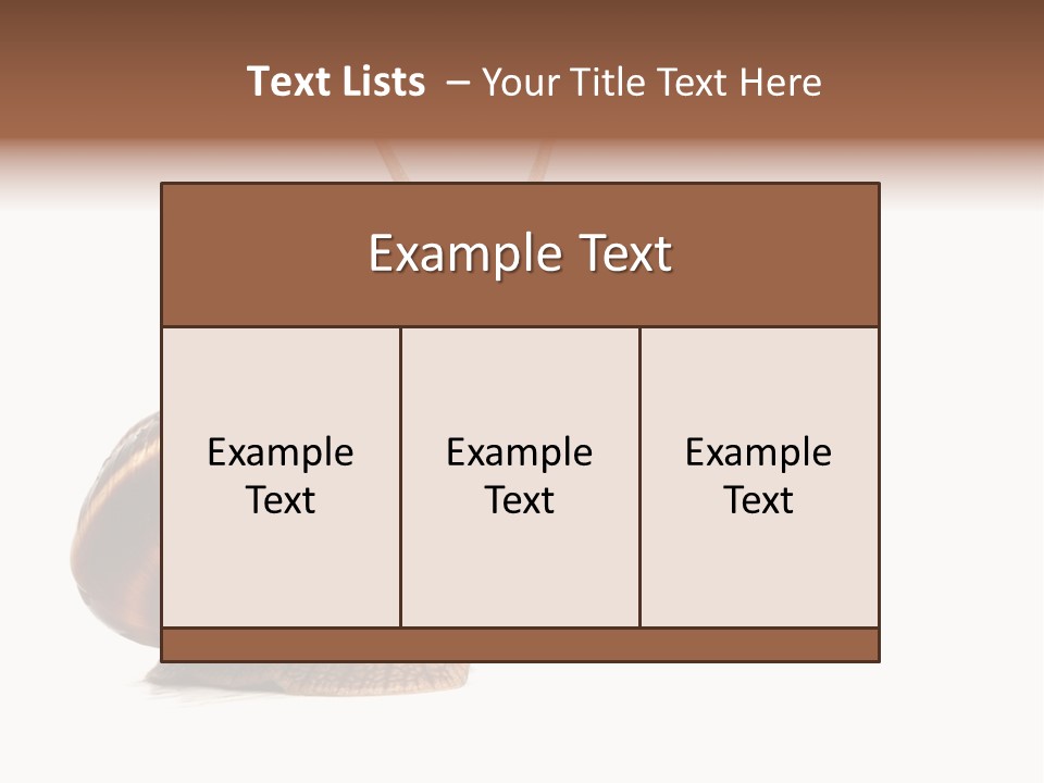 Cute Looking Snail PowerPoint Template