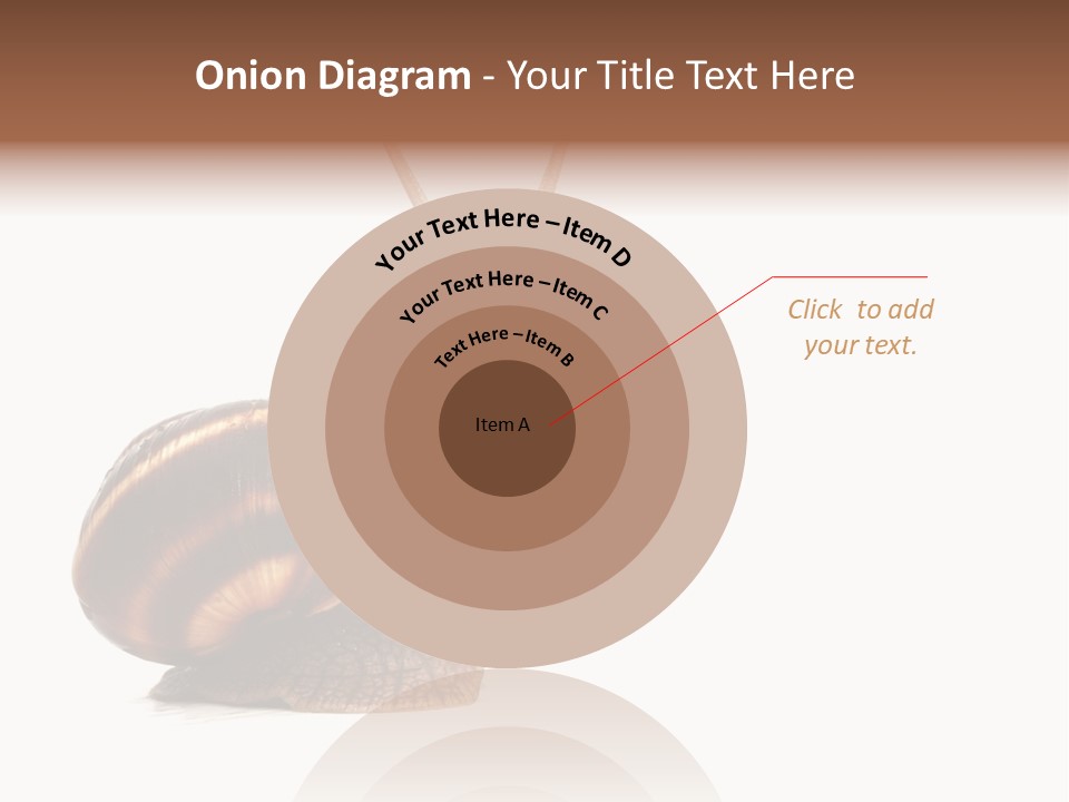 Cute Looking Snail PowerPoint Template