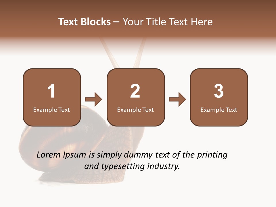Cute Looking Snail PowerPoint Template