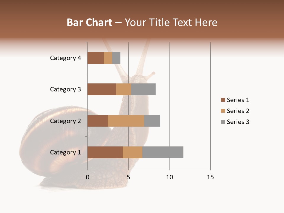 Cute Looking Snail PowerPoint Template
