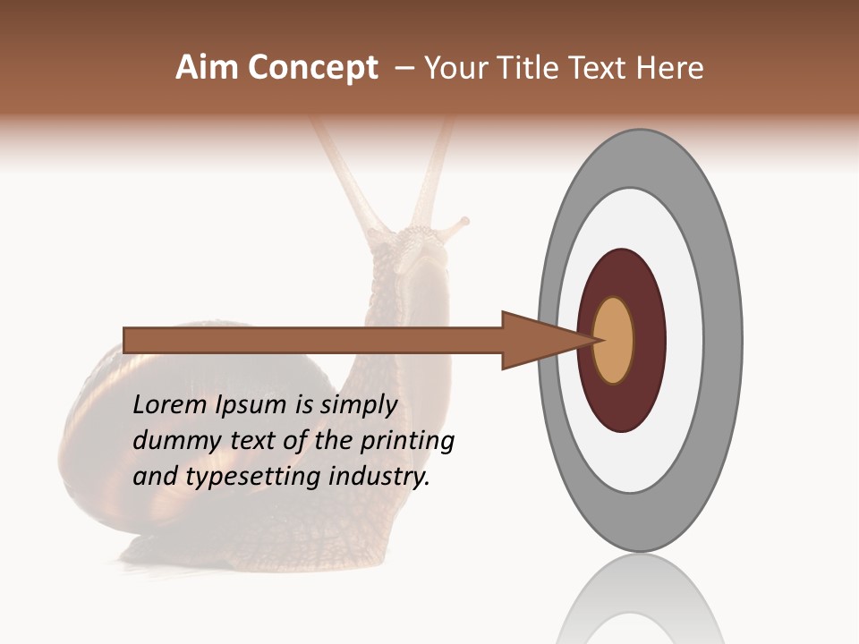 Cute Looking Snail PowerPoint Template