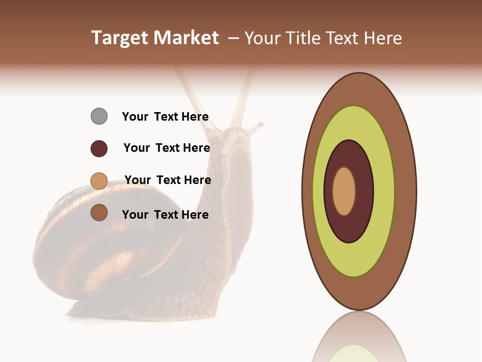 Cute Looking Snail PowerPoint Template