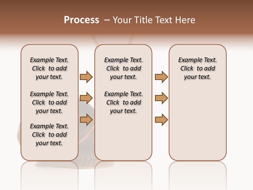Cute Looking Snail PowerPoint Template
