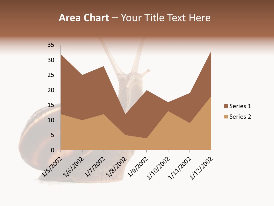 Cute Looking Snail PowerPoint Template