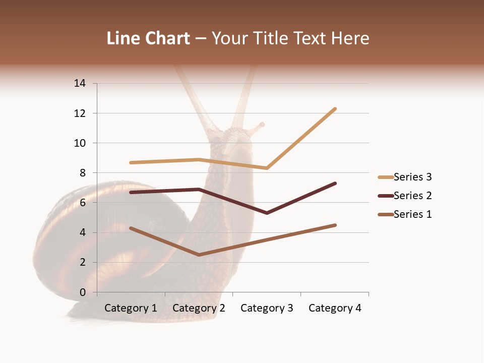 Cute Looking Snail PowerPoint Template