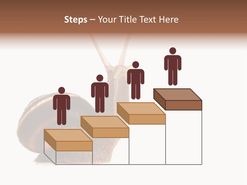 Cute Looking Snail PowerPoint Template