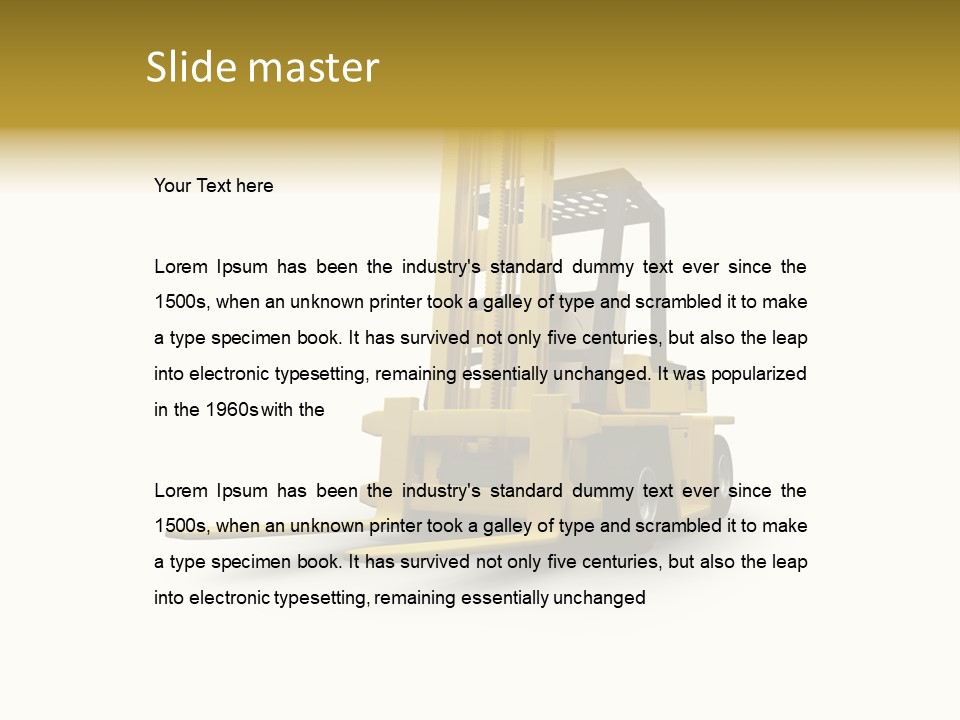 Work Building Delivery PowerPoint Template