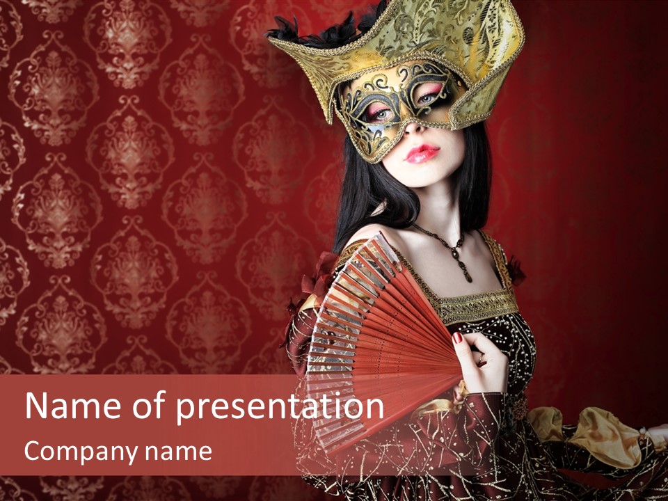 Love Cosplay Young PowerPoint Template