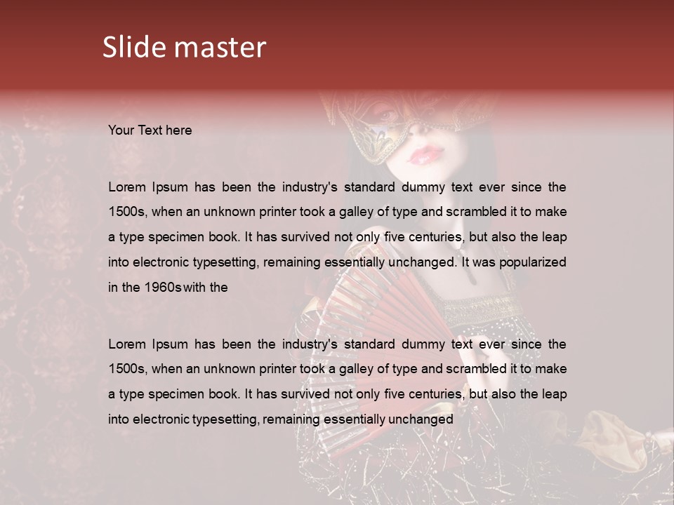 Love Cosplay Young PowerPoint Template