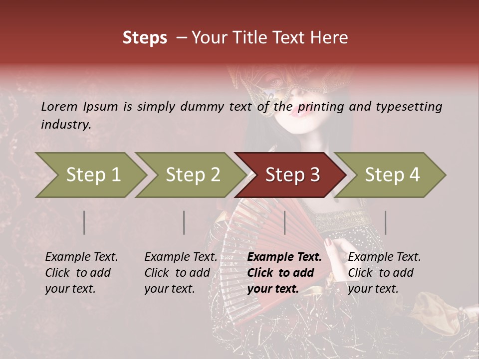 Love Cosplay Young PowerPoint Template
