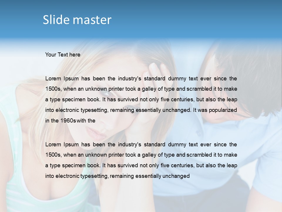 Affliction Regret Apology PowerPoint Template