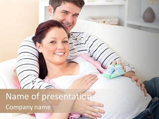 Sofa Pregnant Natural PowerPoint Template