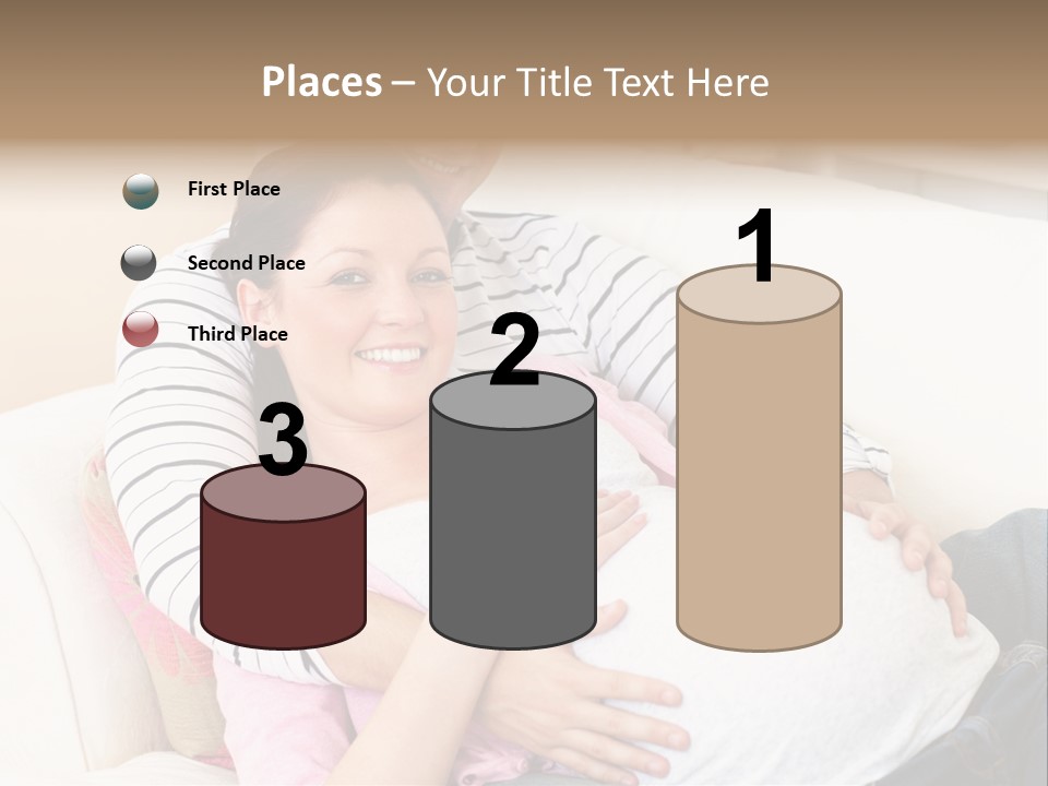 Sofa Pregnant Natural PowerPoint Template
