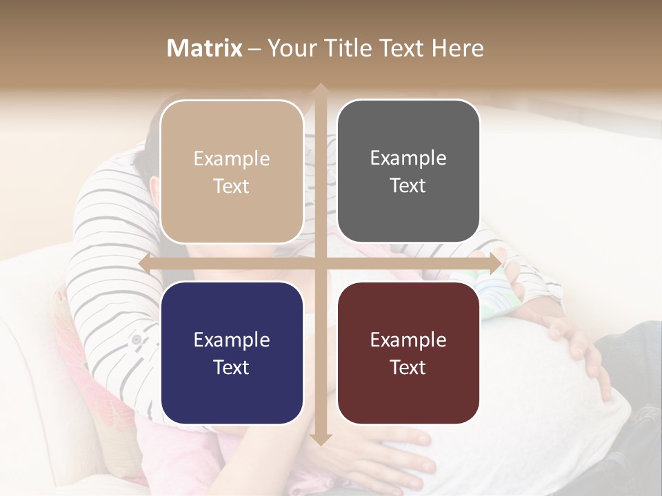 Sofa Pregnant Natural PowerPoint Template