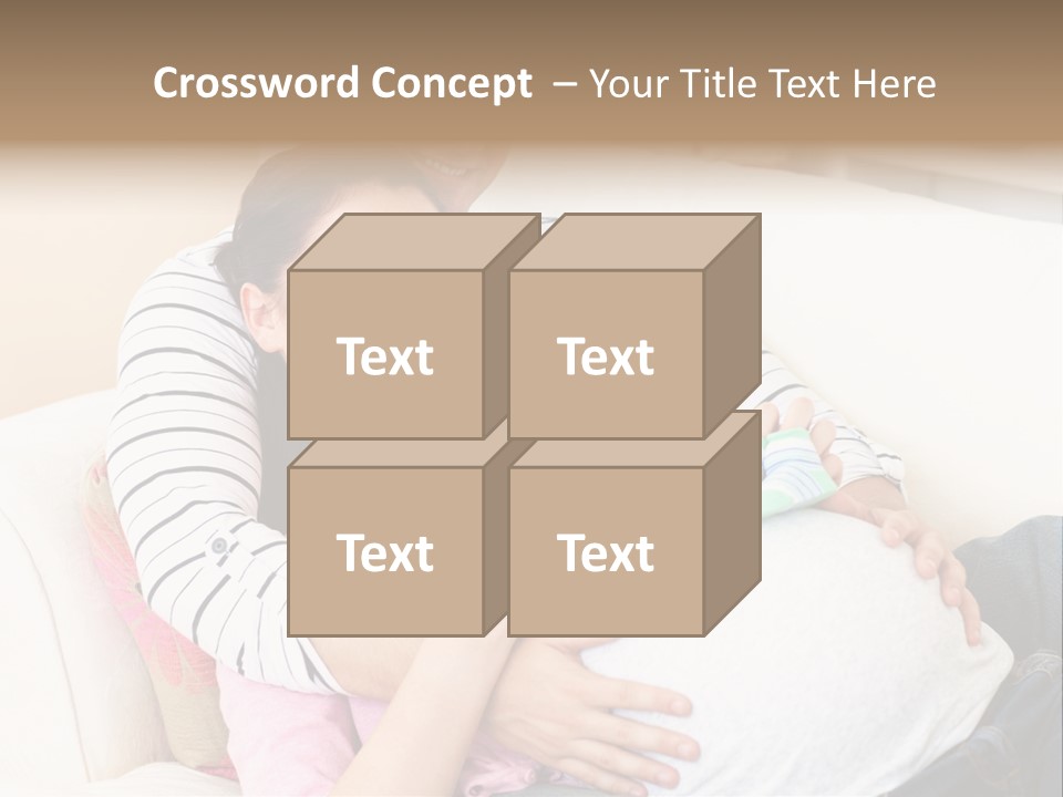 Sofa Pregnant Natural PowerPoint Template