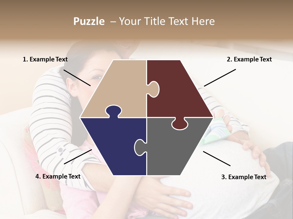 Sofa Pregnant Natural PowerPoint Template