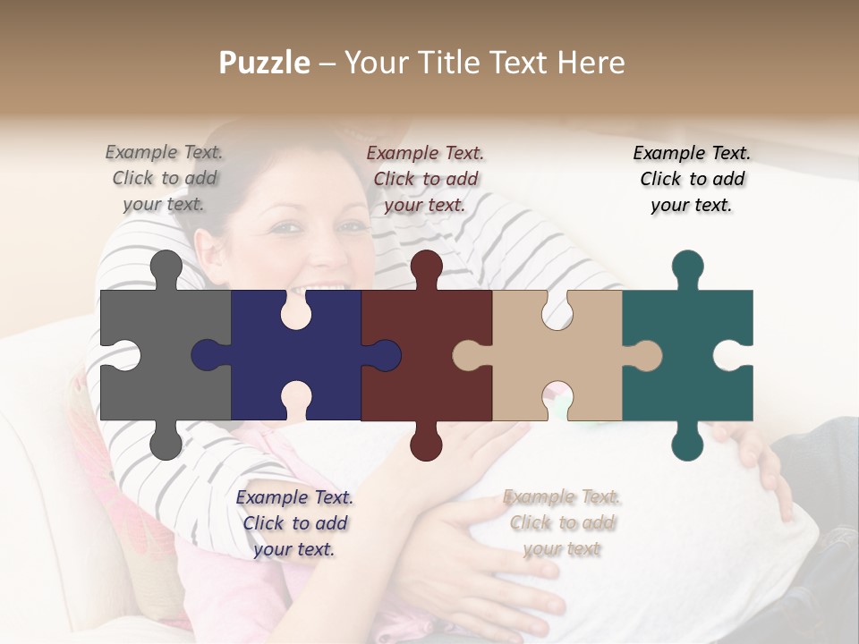 Sofa Pregnant Natural PowerPoint Template