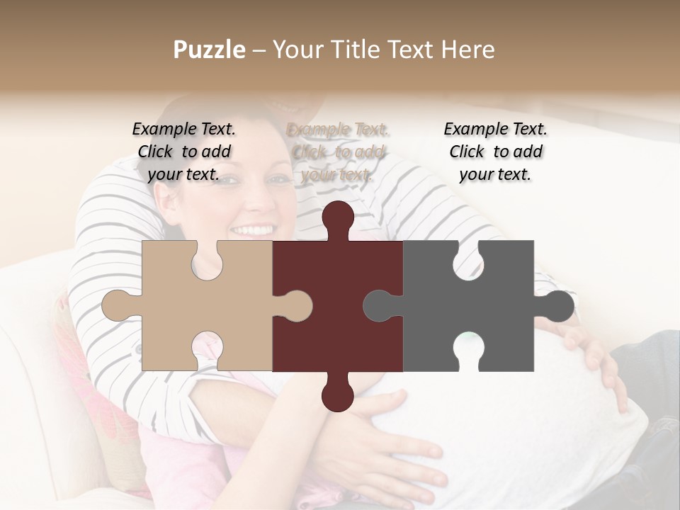 Sofa Pregnant Natural PowerPoint Template