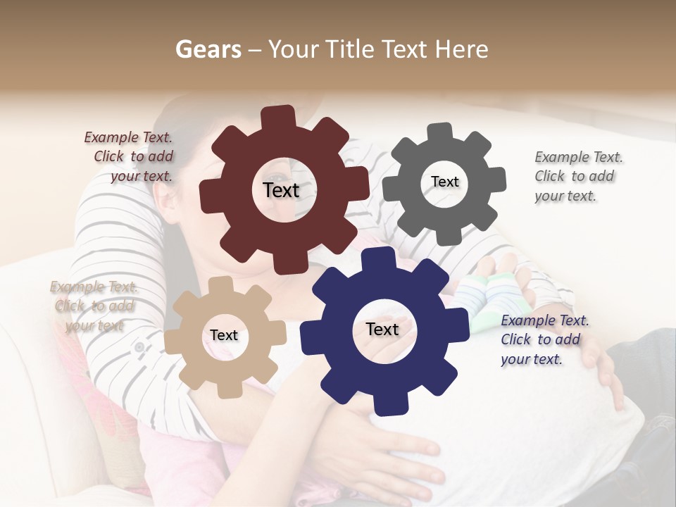 Sofa Pregnant Natural PowerPoint Template