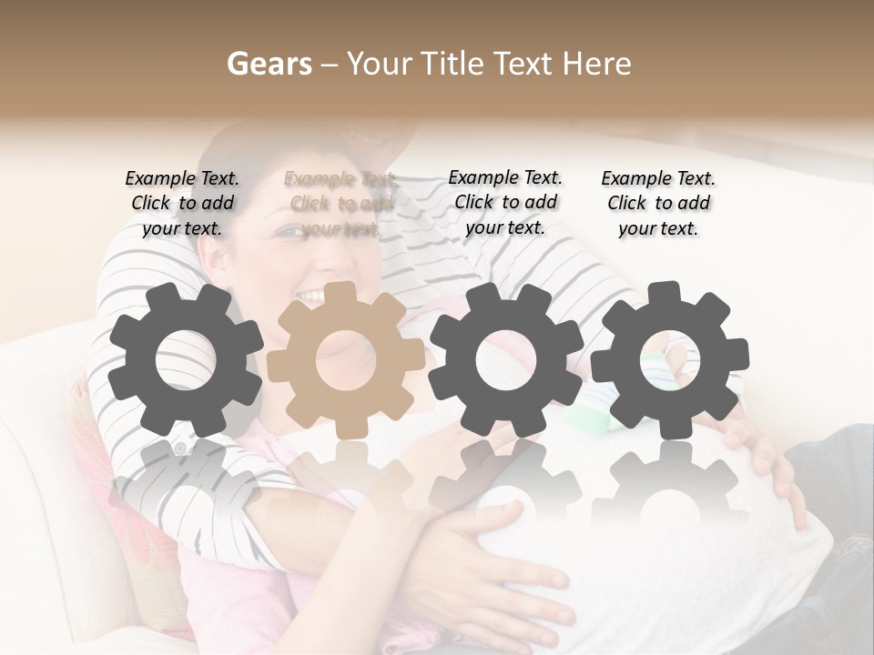 Sofa Pregnant Natural PowerPoint Template
