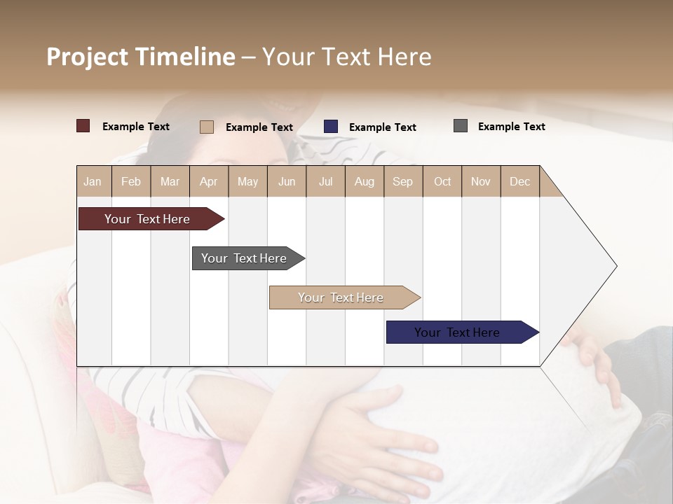 Sofa Pregnant Natural PowerPoint Template