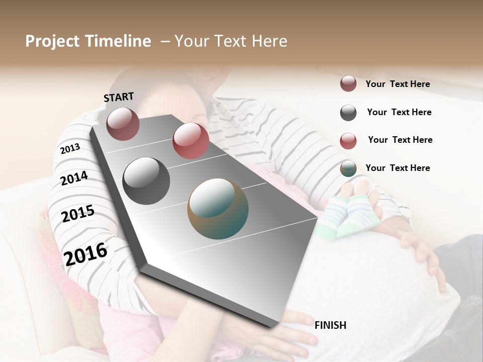 Sofa Pregnant Natural PowerPoint Template