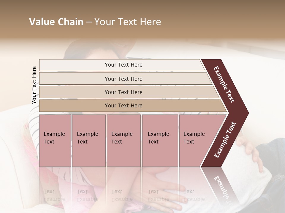 Sofa Pregnant Natural PowerPoint Template