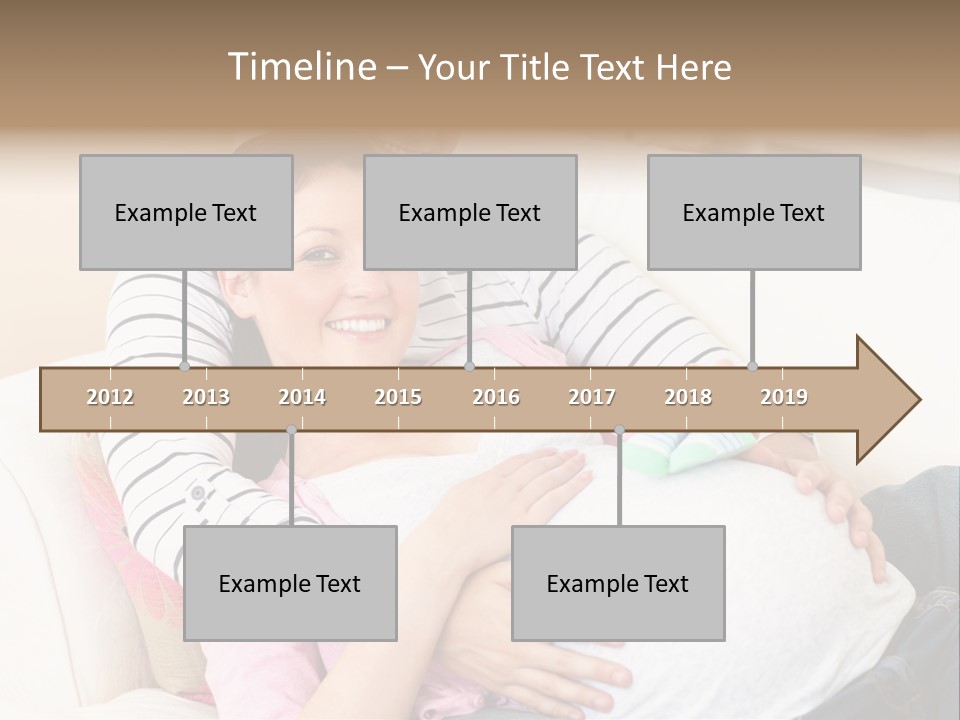 Sofa Pregnant Natural PowerPoint Template
