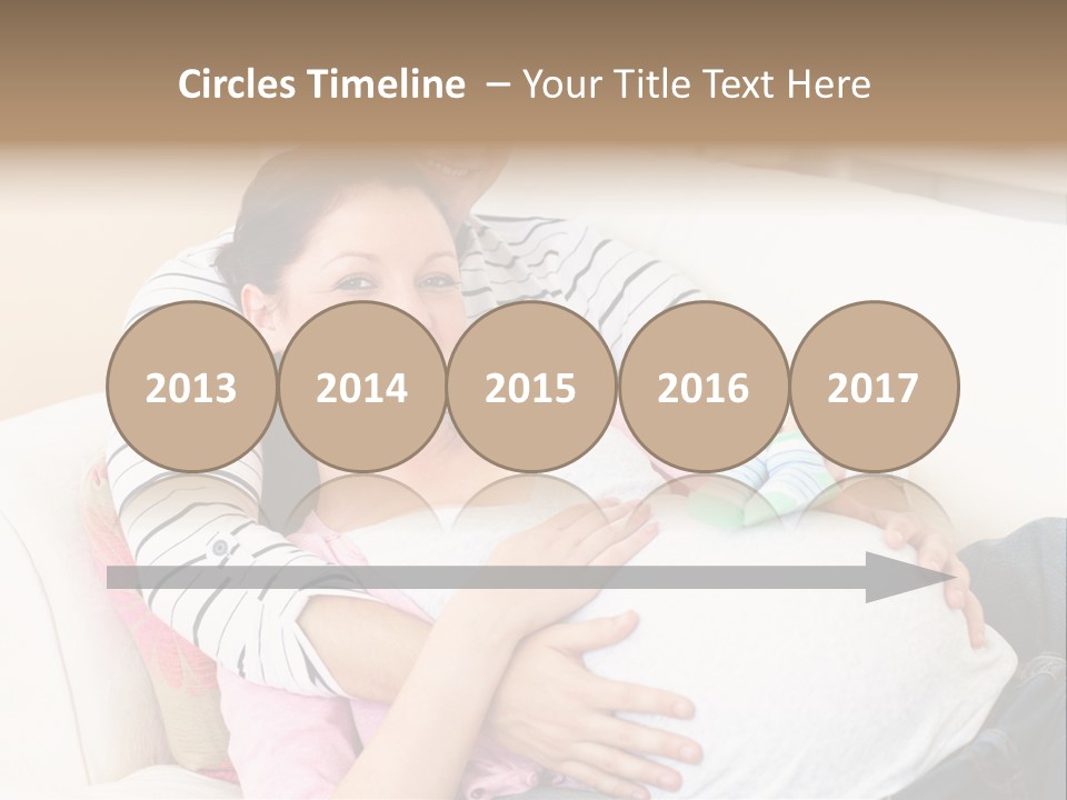 Sofa Pregnant Natural PowerPoint Template