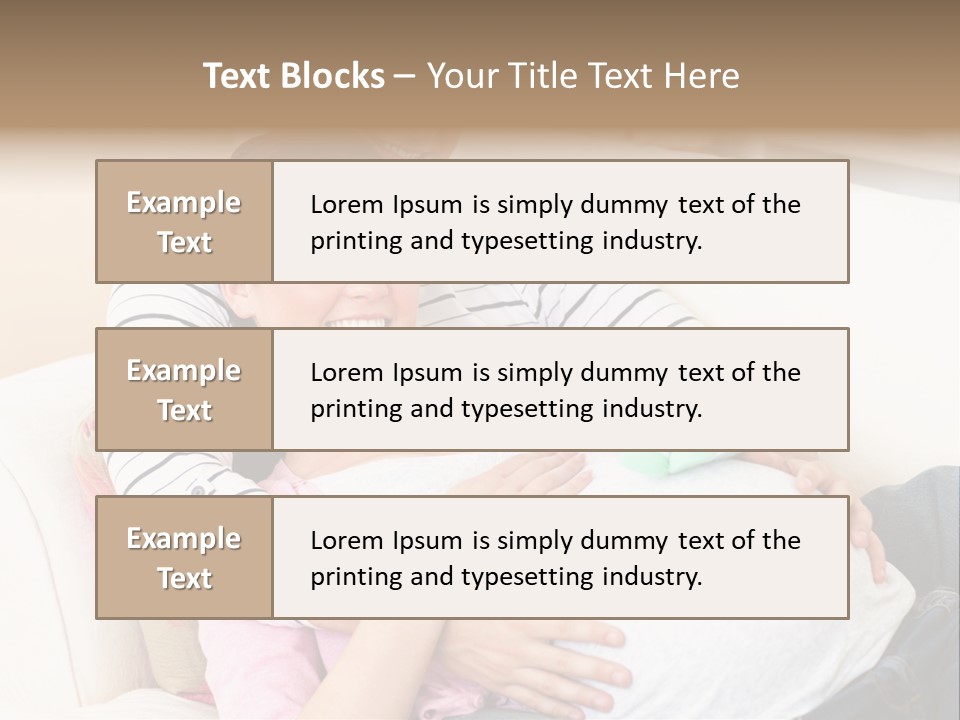 Sofa Pregnant Natural PowerPoint Template