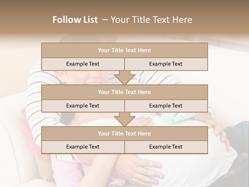 Sofa Pregnant Natural PowerPoint Template