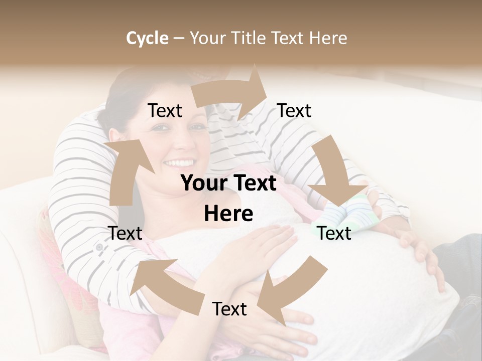 Sofa Pregnant Natural PowerPoint Template