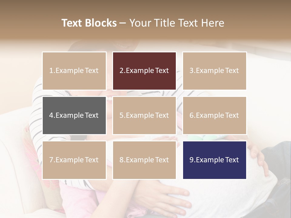 Sofa Pregnant Natural PowerPoint Template