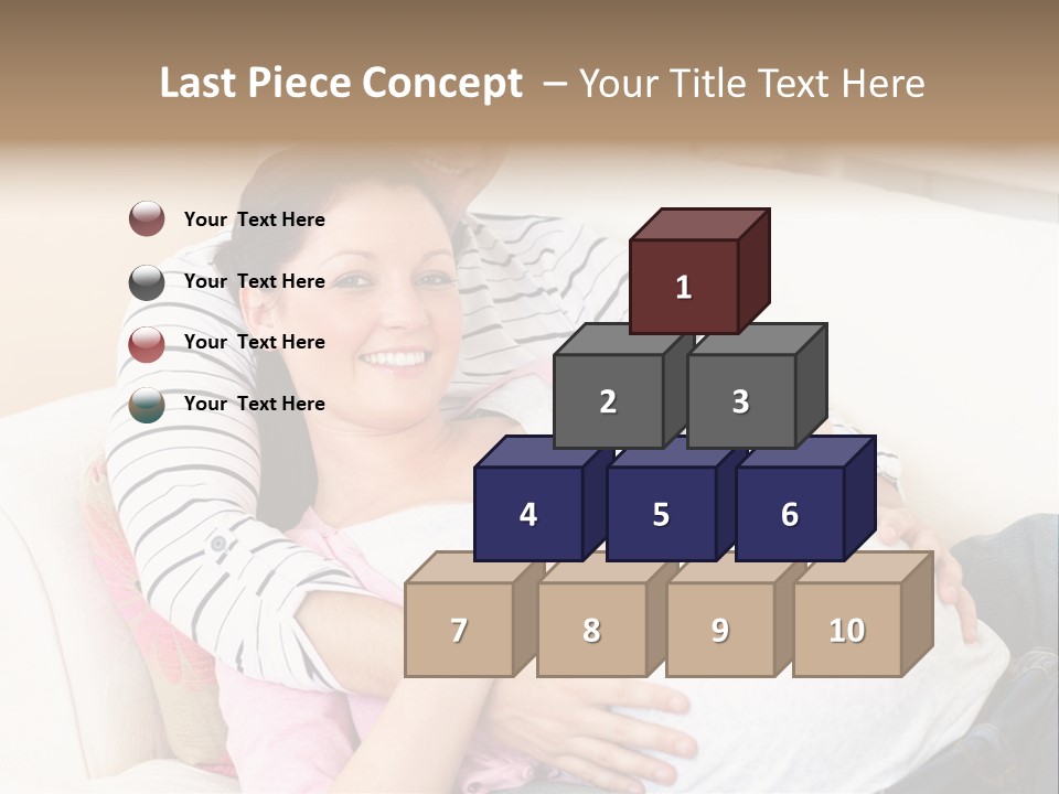 Sofa Pregnant Natural PowerPoint Template