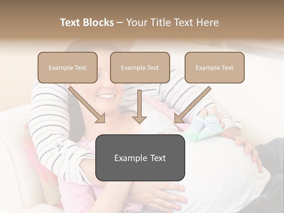 Sofa Pregnant Natural PowerPoint Template