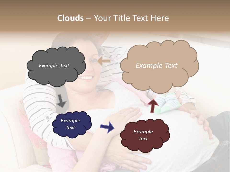 Sofa Pregnant Natural PowerPoint Template