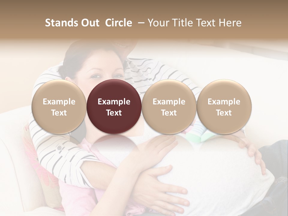 Sofa Pregnant Natural PowerPoint Template