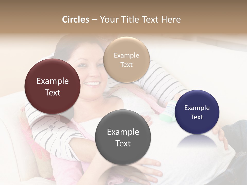 Sofa Pregnant Natural PowerPoint Template