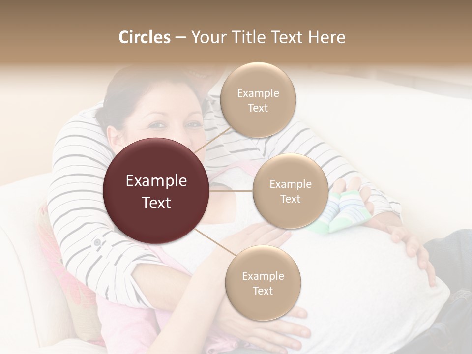 Sofa Pregnant Natural PowerPoint Template