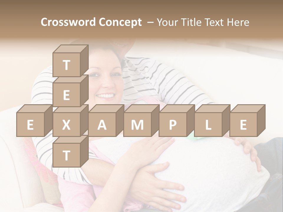 Sofa Pregnant Natural PowerPoint Template