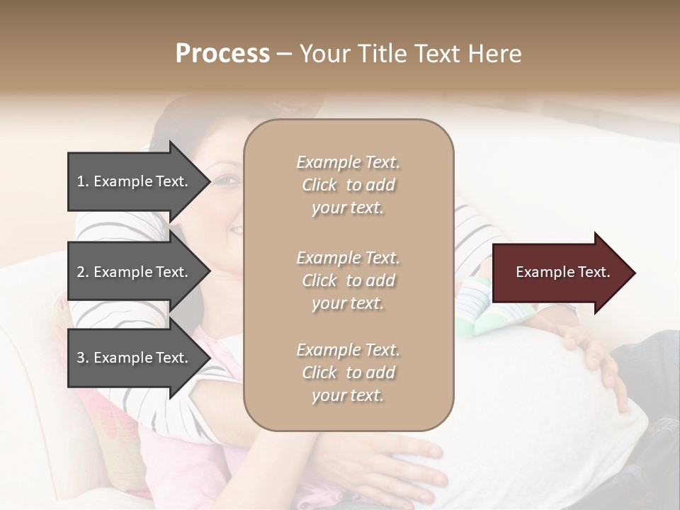 Sofa Pregnant Natural PowerPoint Template